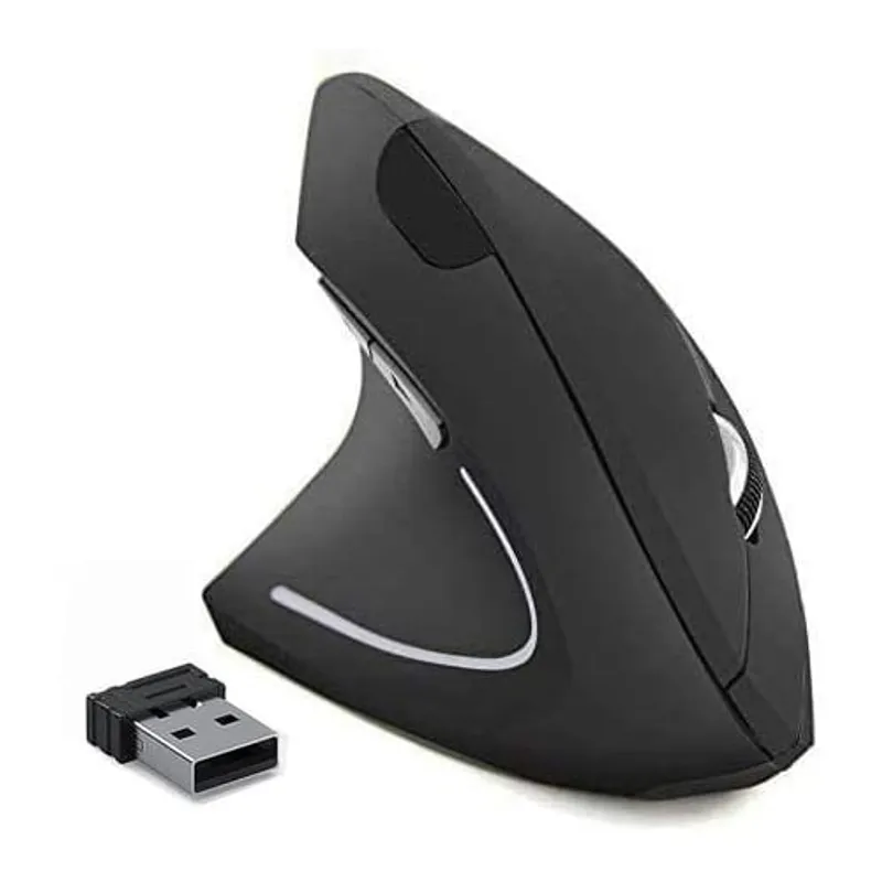 GENERICO - Mouse Ergónmico Zurdo Vertical Inalámbrico Izquierdo USB 24