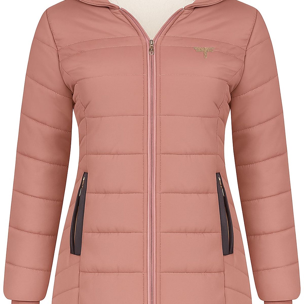 MODA EN CIRCUITO - Chaqueta Impermeable Tipo Gabán Para Mujer PALO DE ROSA