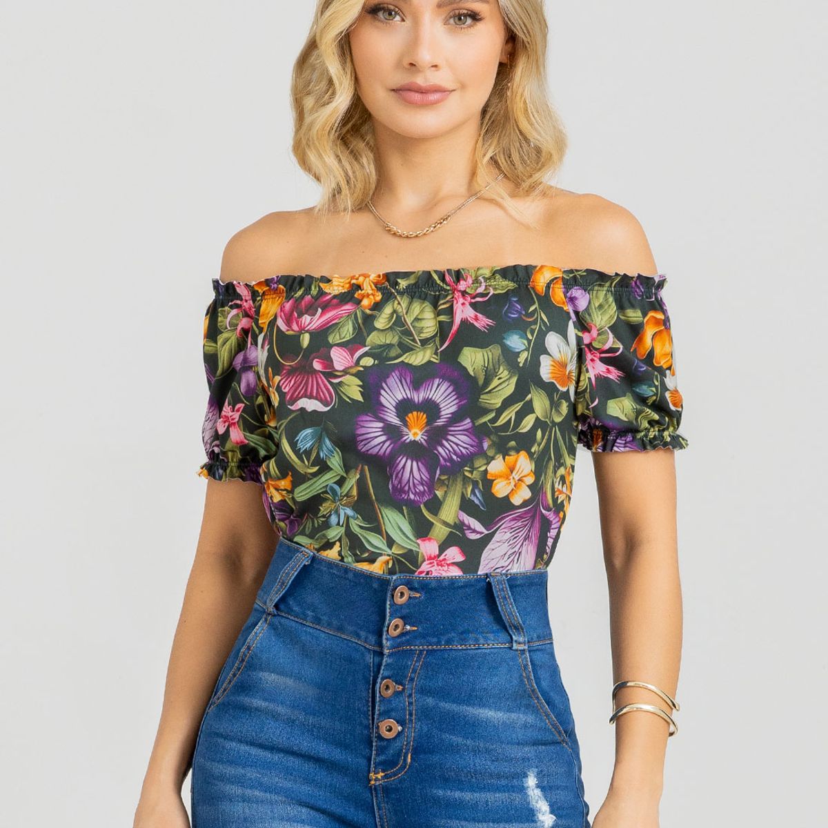 MARKETING PERSONAL - Blusa Mujer Estampado Mp 106967