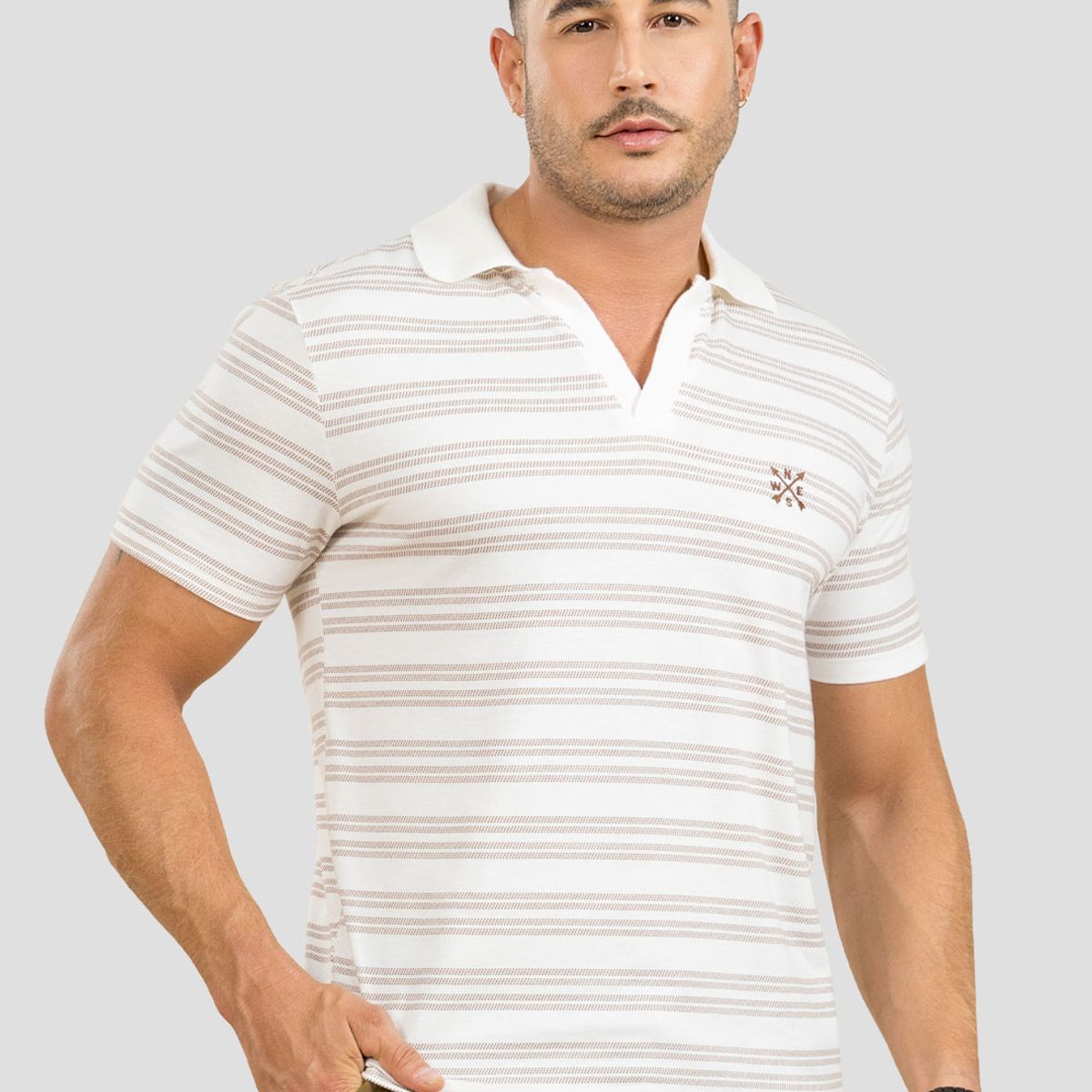 MARKETING PERSONAL - Polo Hombre Estampado Mp 107013