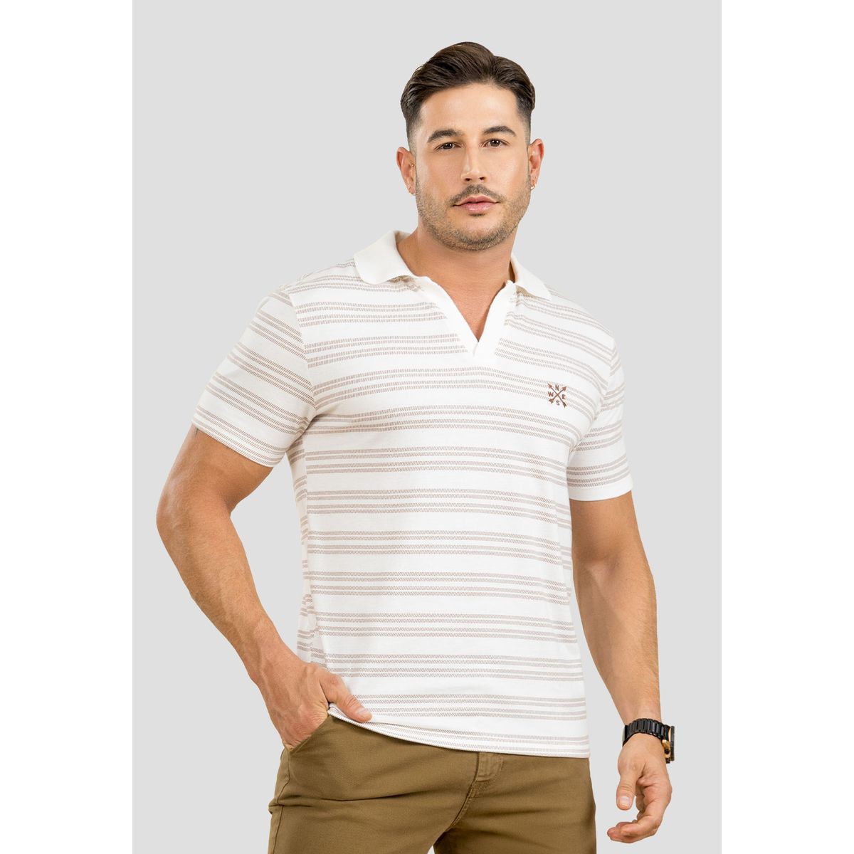 MARKETING PERSONAL - Polo Hombre Estampado Mp 107013