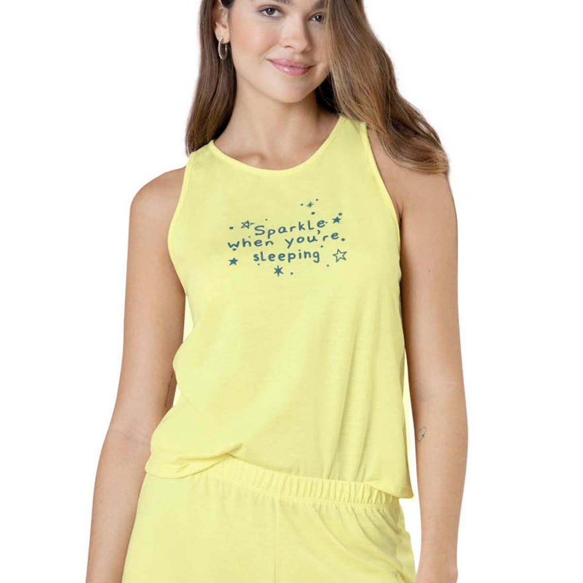 FORMAS INTIMAS - Pijama Mujer Amarillo Pastel Fi 34502