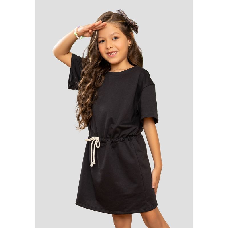 MARKETING PERSONAL - Vestido Niñas Infantil Negro Mp 107257