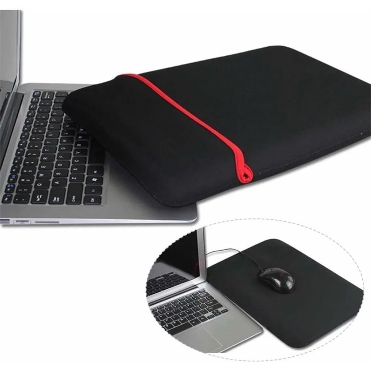 GENERICO - Funda Para Portatil  Mouse Pad Resistente al Agua Estuche 14