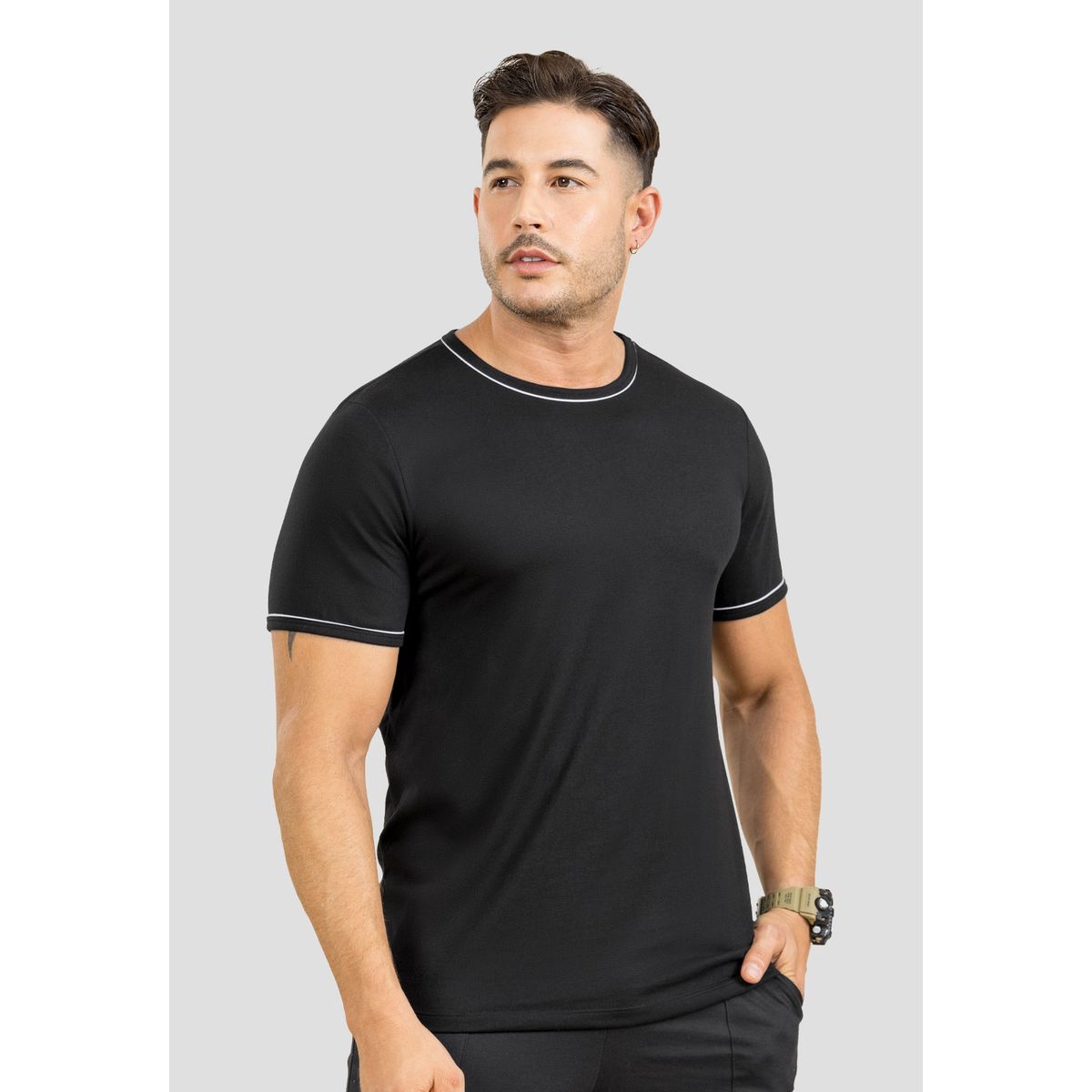 MARKETING PERSONAL - Camiseta Hombre Negro Mp 107015