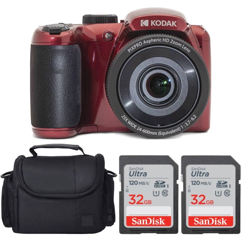 KODAK - Cámara Digital Kodak PIXPRO AZ255 16MP 25X Zoom + 32GB Tarjeta
