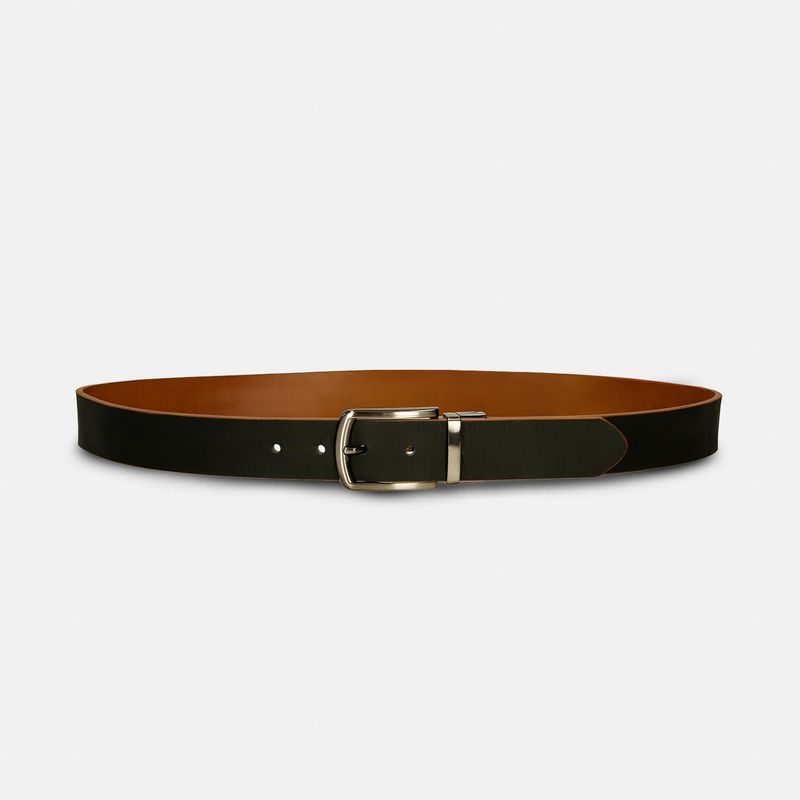 BATA - Cinturón Para Hombre Bata Negro-Camel Magnus