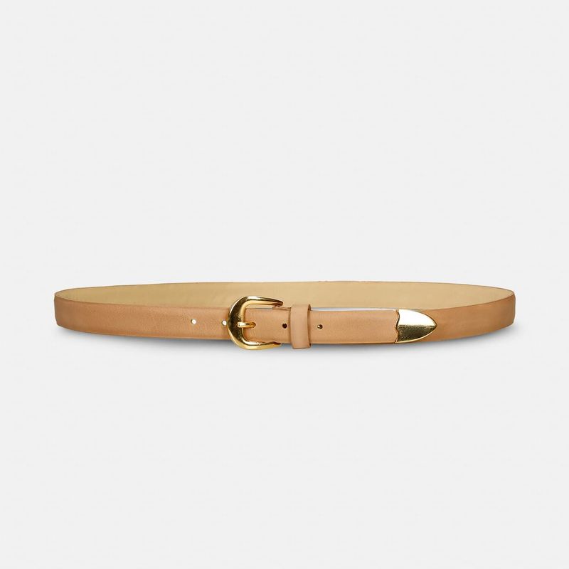 BATA - Cinturón Para Mujer Bata Beige Maelle