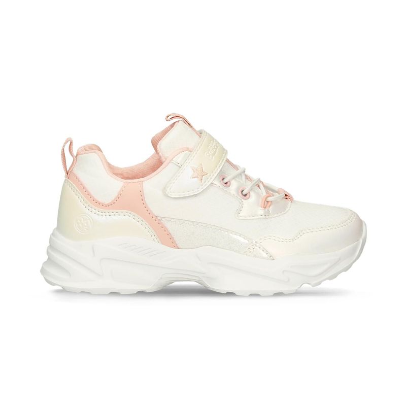 BUBBLE GUMMERS - Tenis Junior Para Niña Bubblegummers Blanco-Rosado Stella