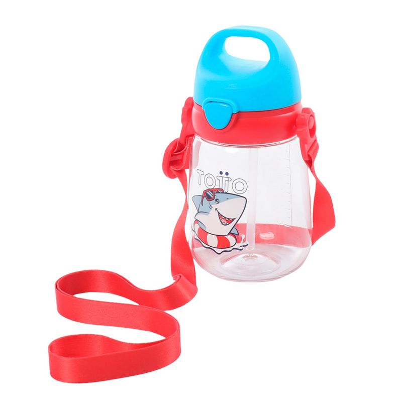 TOTTO - Botilito Plástico Little Surfer 350 ML Gris