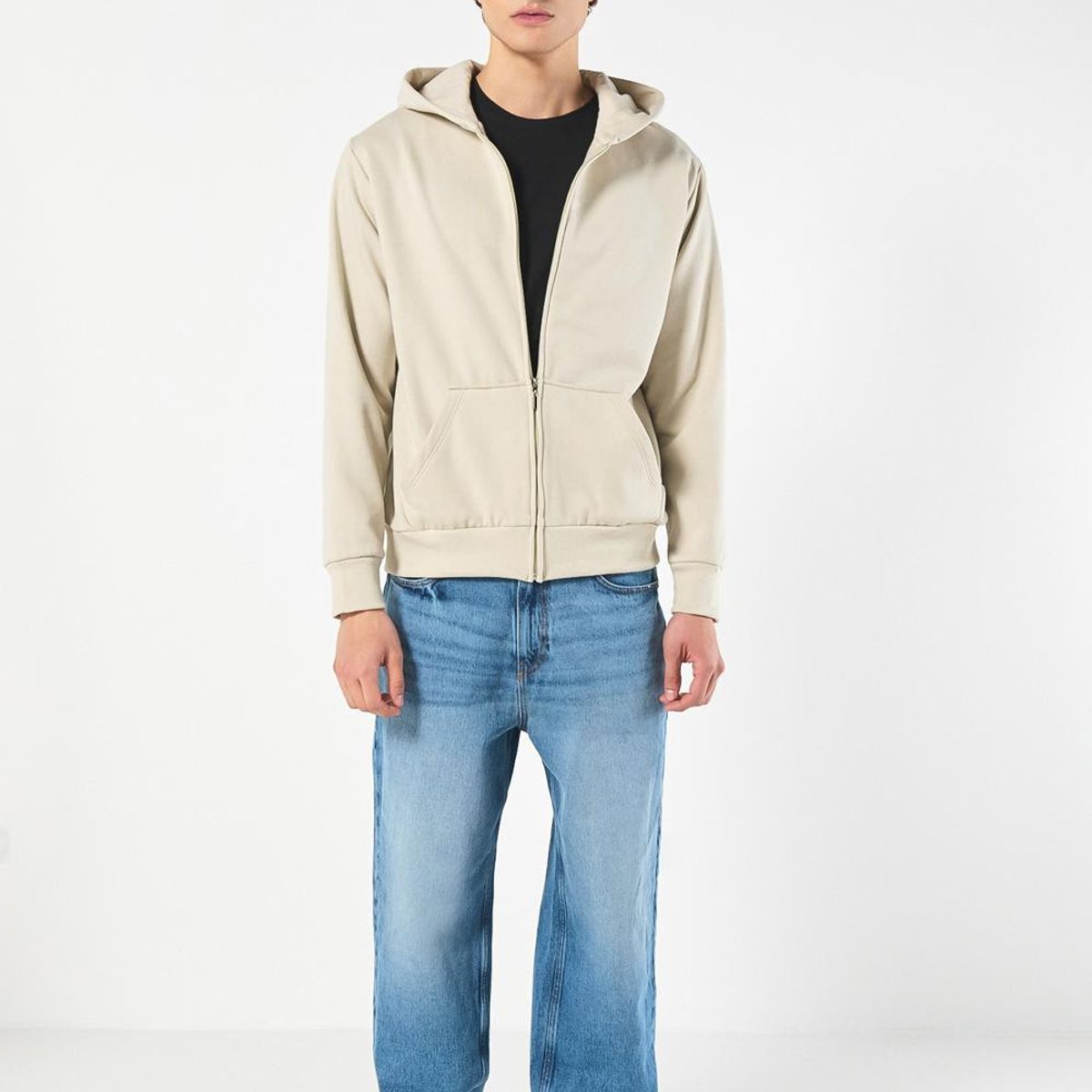 KOAJ - KOAJ Buzo unicolor para hombre de capota con cremallera Hombre