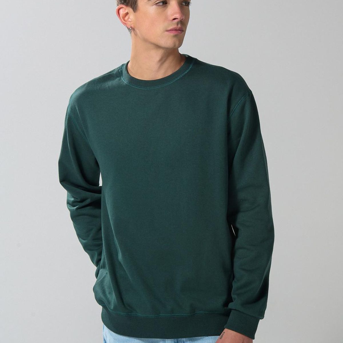 KOAJ - KOAJ Buso hombro rodado cuello redondo, unicolor. Hombre