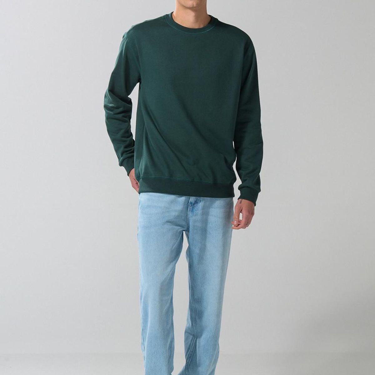 KOAJ - KOAJ Buso hombro rodado cuello redondo, unicolor. Hombre