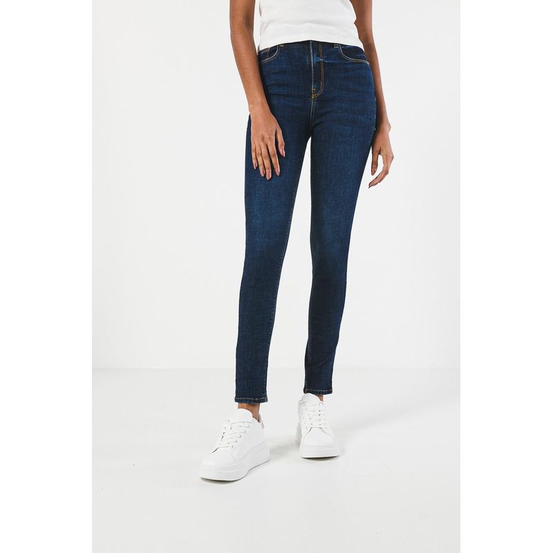 KOAJ - KOAJ Jean jegging super tiro alto azul claro MUJER