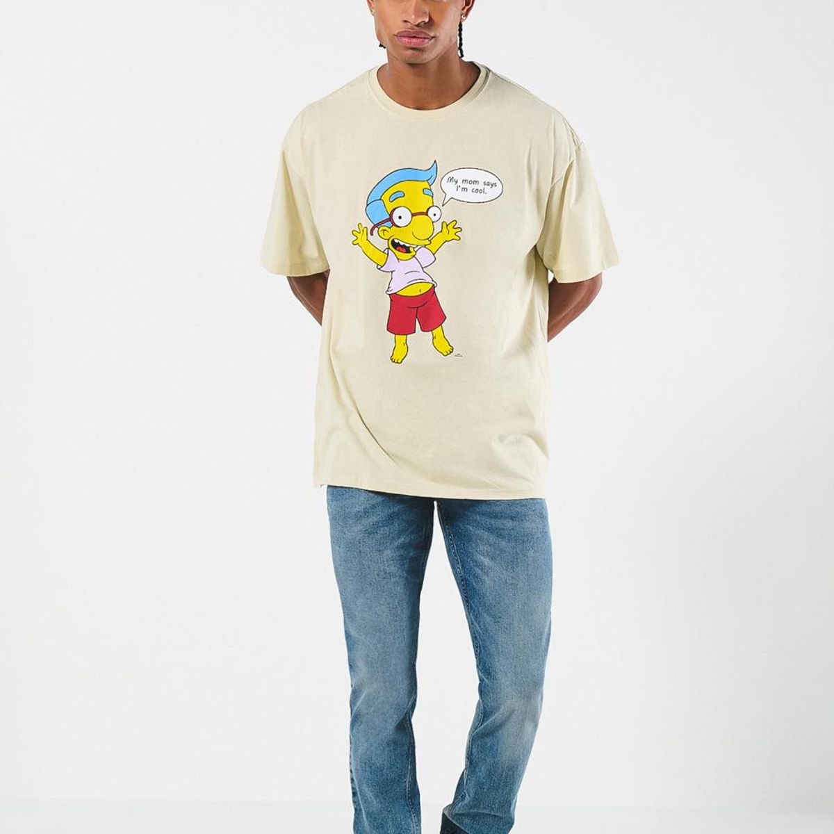 KOAJ - KOAJ Jean slim tiro bajo ajustado azul con desgastes Hombre