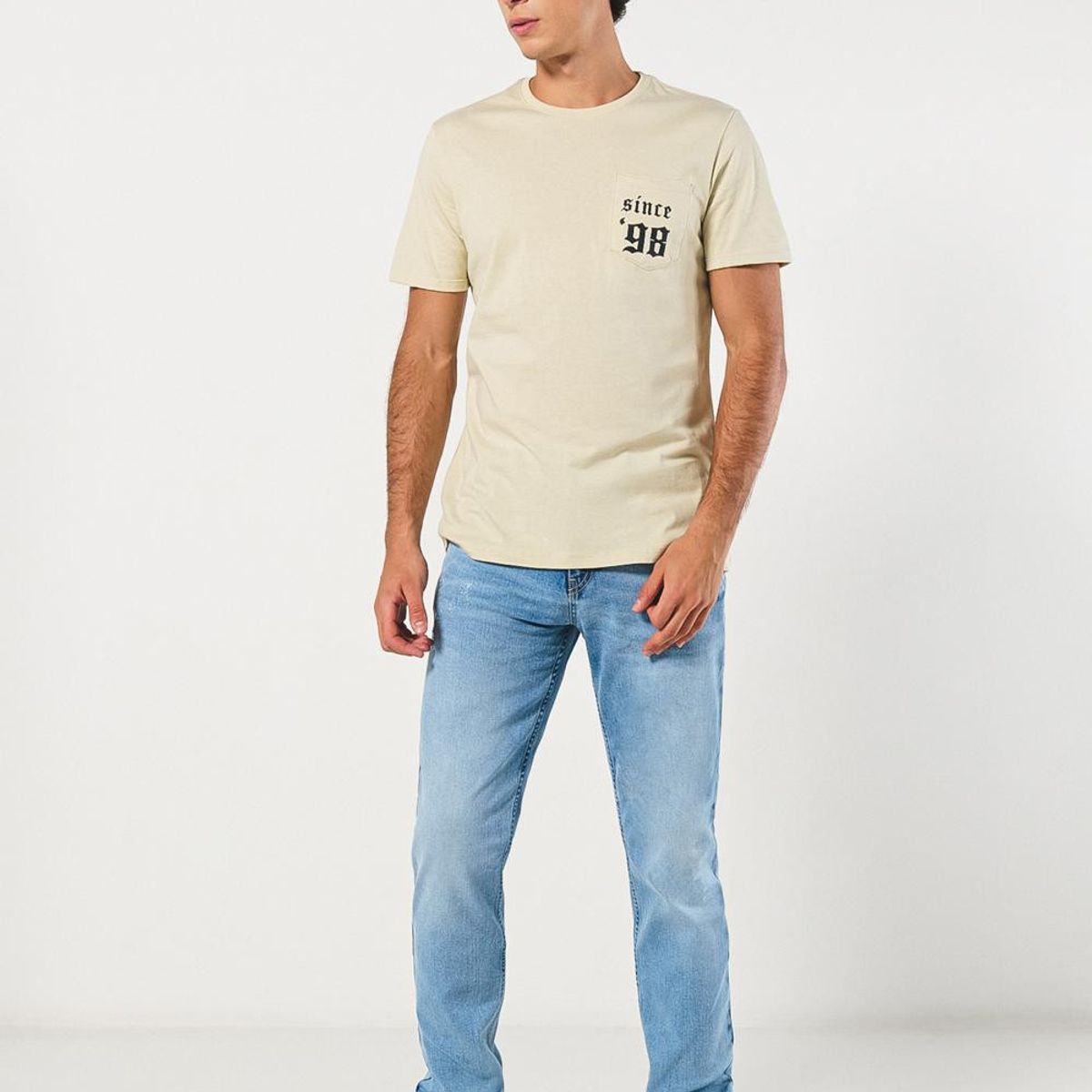 KOAJ - KOAJ Camiseta manga corta COLOR con estampado en frente esti Hombre