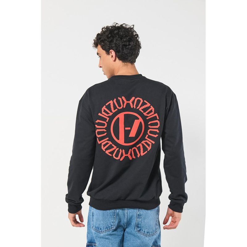 KOAJ - KOAJ Buzo cuello redondo con estampado en frente. HOMBRE