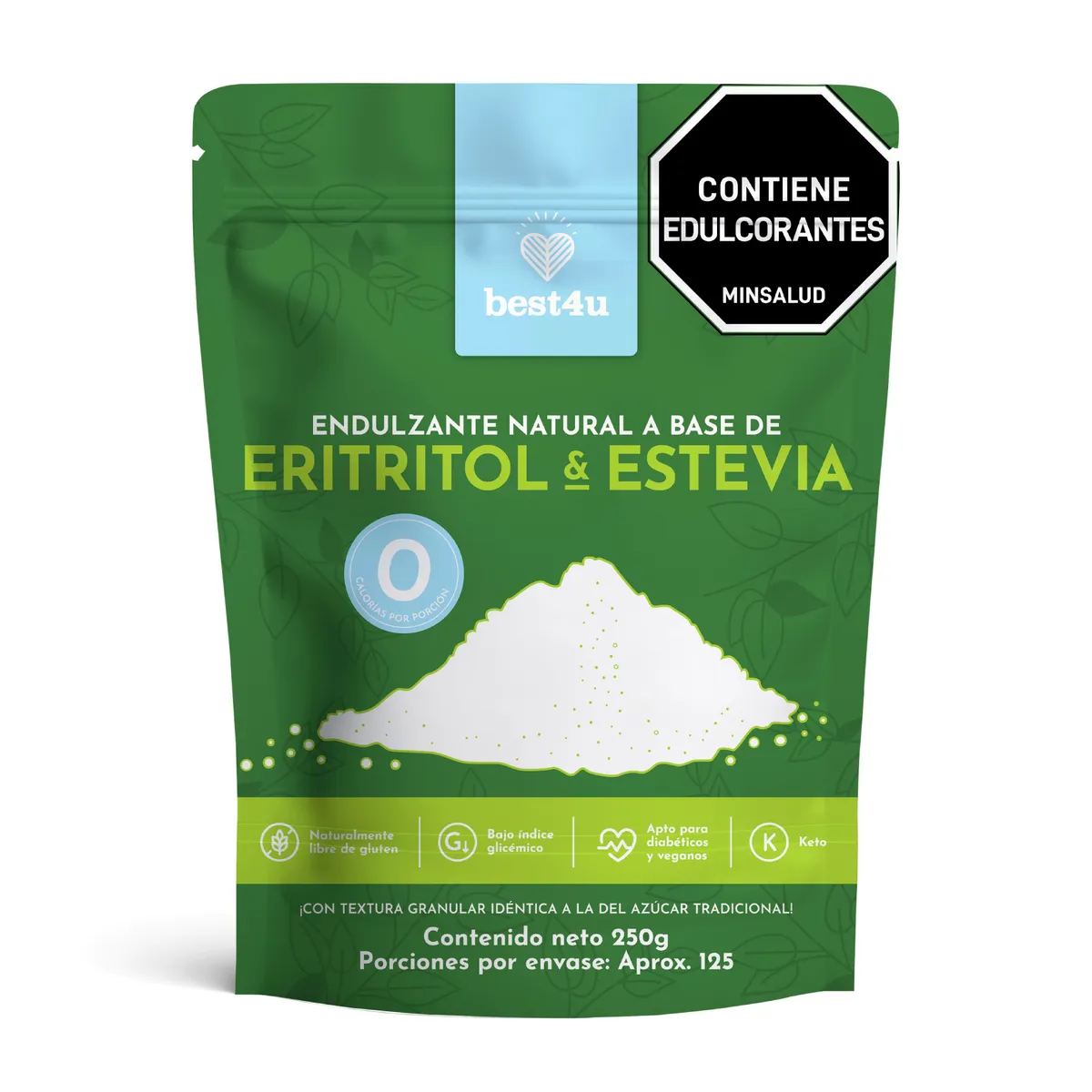 GENERICO - Endulzante Natural a base de Eritritol y Stevia