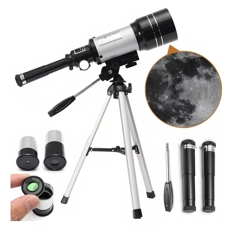 GENERICO - Telescopio Astronómico Monocular Con Tripode blamco
