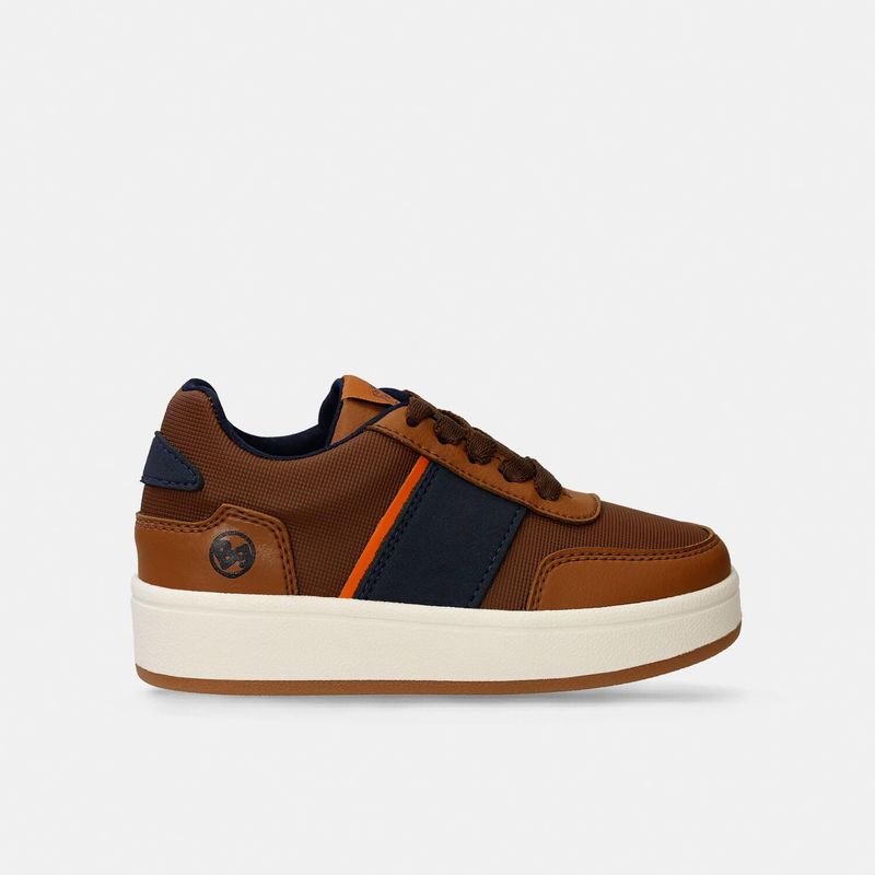 BUBBLE GUMMERS - Tenis Infantil Para Niño Bubblegummers Camel-Azul Sahir