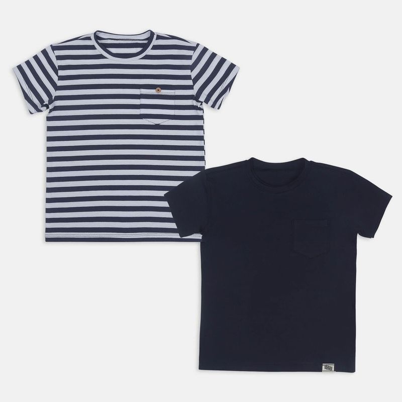 BUBBLE GUMMERS - Camisetas Pack X 2 Para Niño Bubblegummers Azul Mass X2