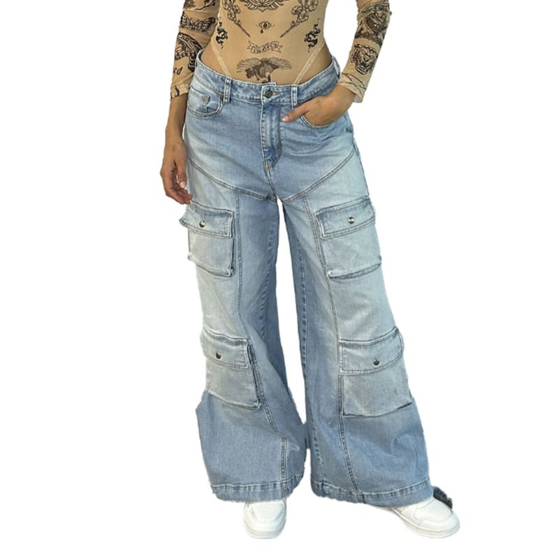 PILATOS - Jean Rigido Para Mujer Perla Pilatos