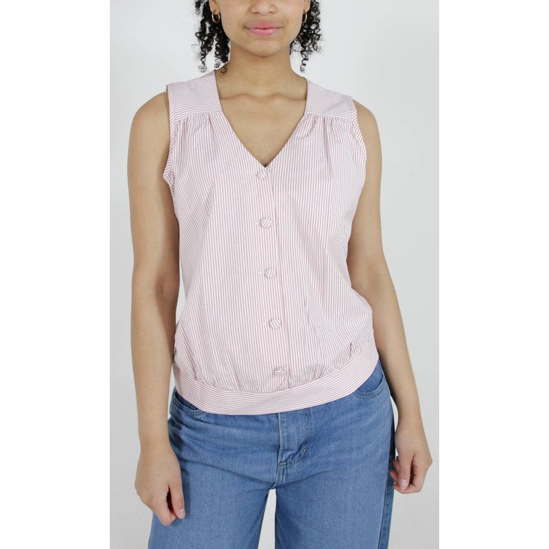 L Y H - Blusa Para Mujer Sin Manga Rosa Marca L&H