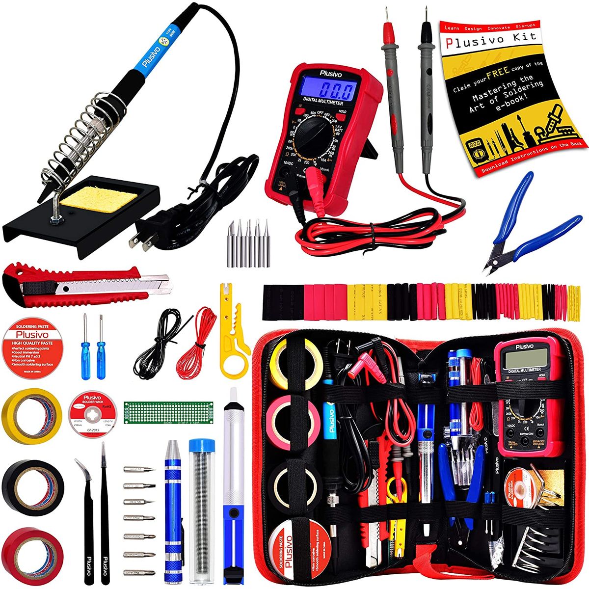 GENERICO - Kit De Herramientas Con Soldador 60 W Ajustable