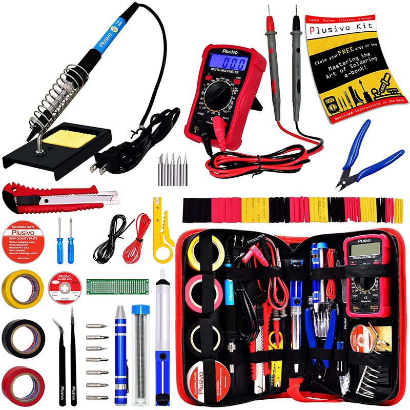 GENERICO - Kit De Herramientas Con Soldador 60 W Ajustable