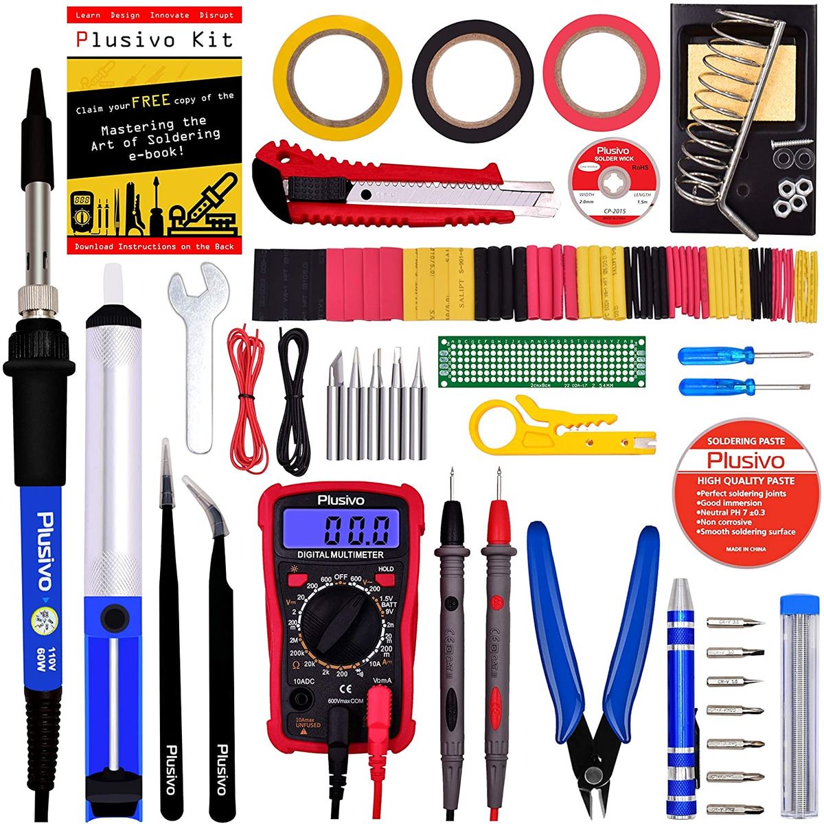 GENERICO - Kit De Herramientas Con Soldador 60 W Ajustable