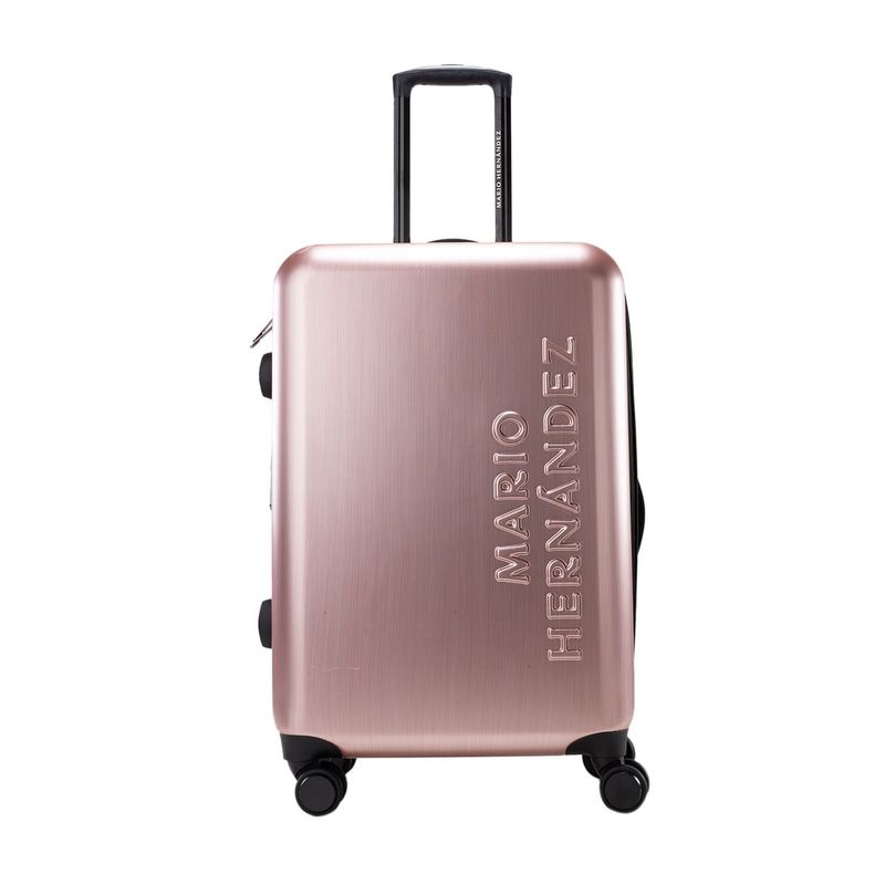 MARIO HERNANDEZ - Maleta Mediana Expandible 24" Rosa Metálico Imperial