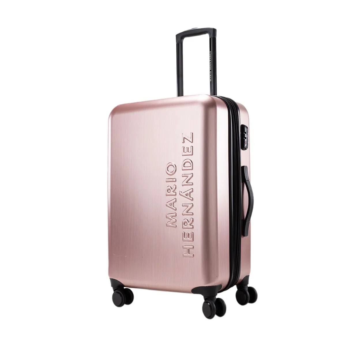 MARIO HERNANDEZ - Maleta Mediana Expandible 24" Rosa Metálico Imperial