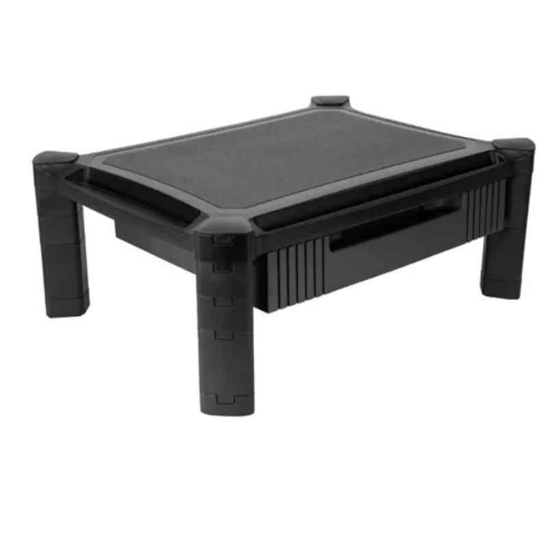 GENERICO - Soporte Monitor Con Cajon Base Pantalla Con Altura Graduable