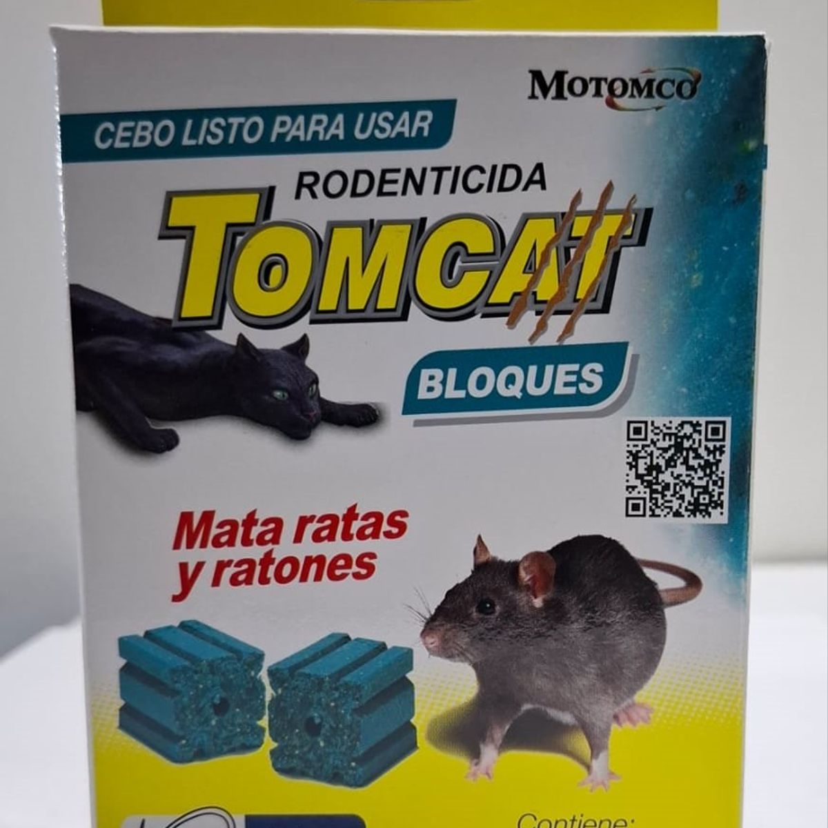 TOMCAT - Tomcat Rodenticida Mata Ratas Y Ratones Bloques 30gr