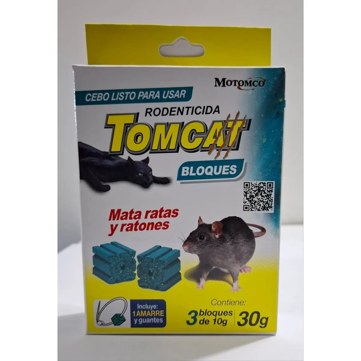 TOMCAT - Tomcat Rodenticida Mata Ratas Y Ratones Bloques 30gr