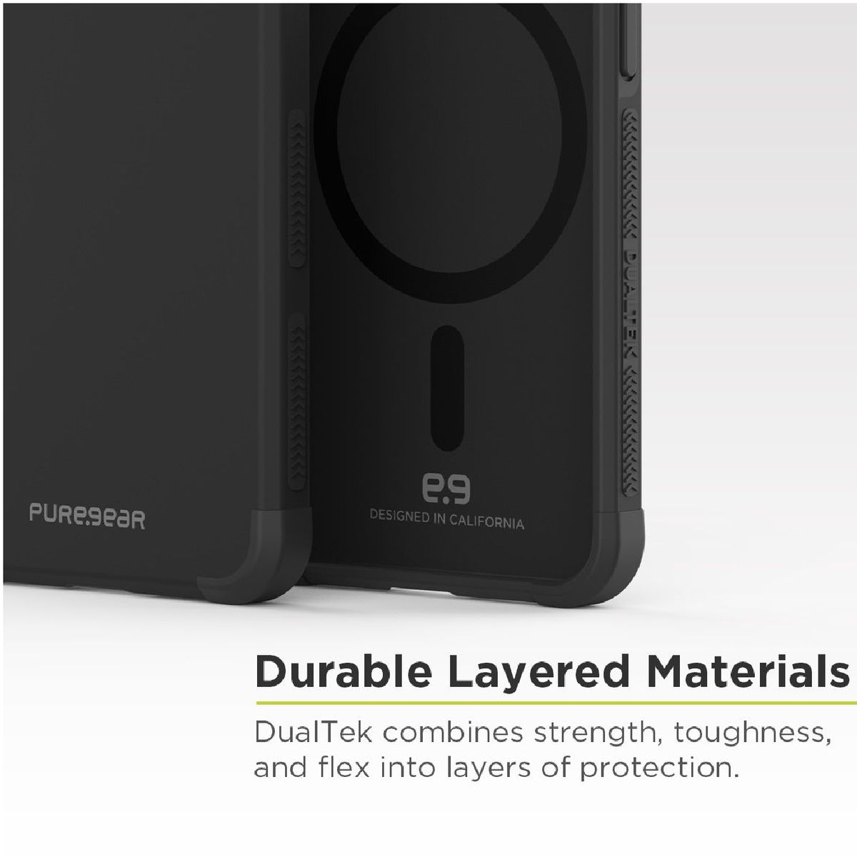 PURE GEAR - Estuche Compatible con Galaxy S25 Plus Puregear Dualtek Magsafe Negro
