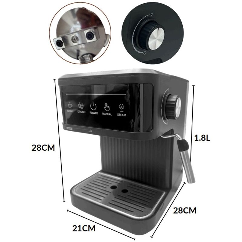 GENERICO - Máquina Espresso Capuchinera Inteligente 20 Bares
