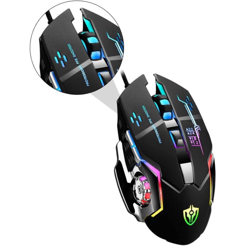 GENERICO - Mouse Raton Gamer Inalámbrico Luz Led XYZ