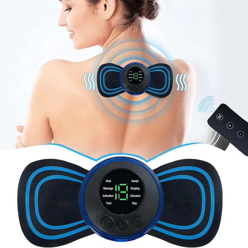 GENERICO - Control Masajeador Eléctrico Mariposa Relajante Portátil