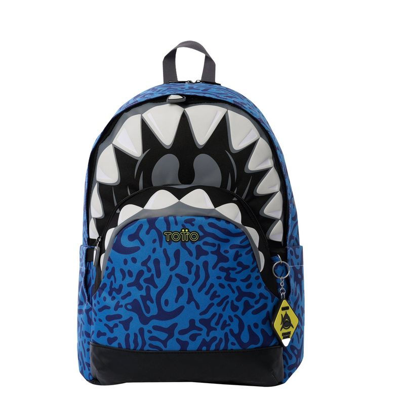 TOTTO - Morral para Niño Sharky Grande Azul