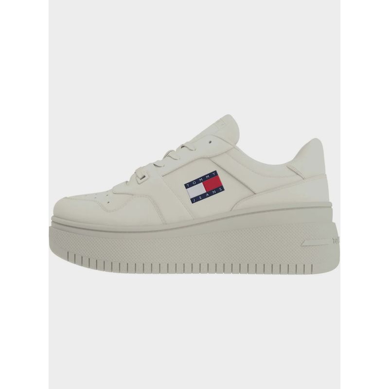 TOMMY HILFIGER - Tenis Beige Deportivas De Plataforma Retro Tommy Hilfiger
