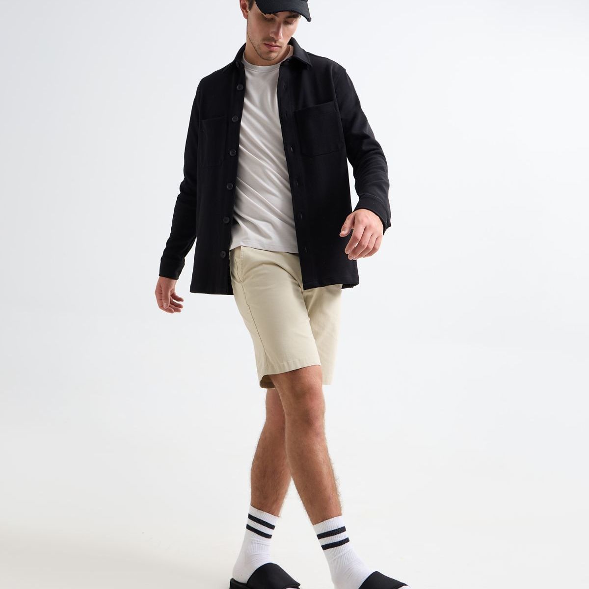 SEVEN SEVEN - Bermuda Para Hombre  Color Avena Marca Seven Seven #45100690