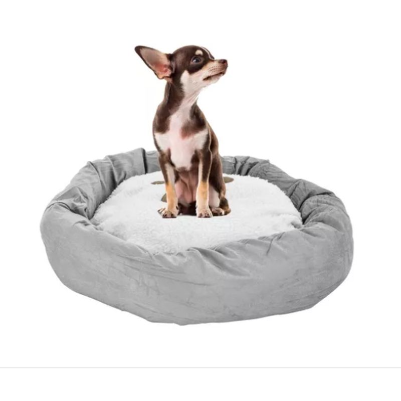 GENERICO - Cama Redonda Para Mascotas Con Cojin Extraíble 45cm