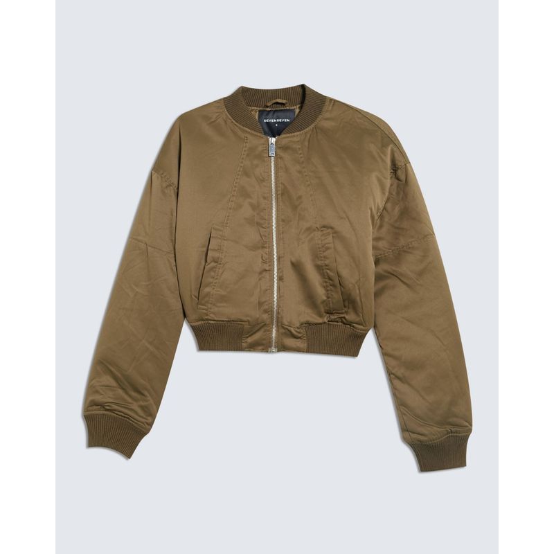 SEVEN SEVEN - Chaqueta Para Mujer Bomber Color Verde Oliva Marca Seven Seven #28080961