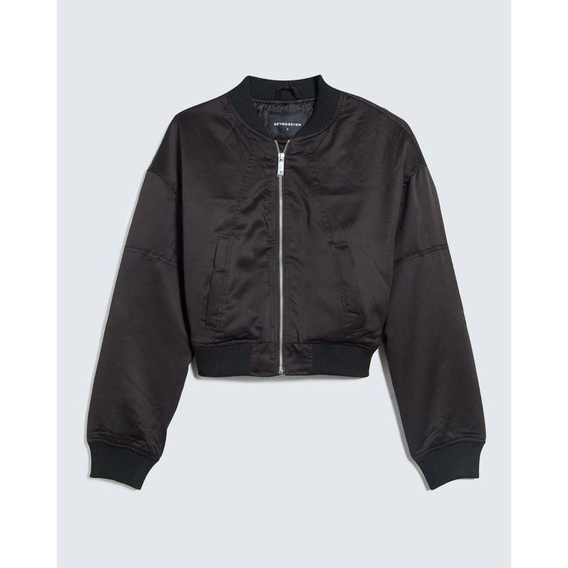 SEVEN SEVEN - Chaqueta Para Mujer Bomber Color Negro Marca Seven Seven #28080961