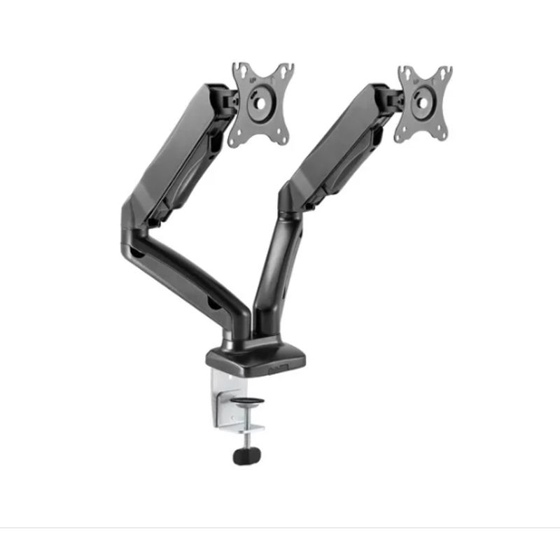 GENERICO - Soporte Brazo Monitor Para 2 Pantallas LCD Led Escritorio