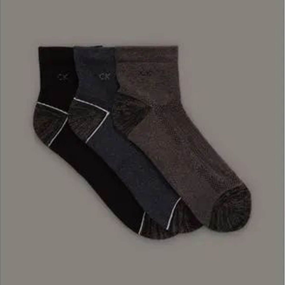 CALVIN KLEIN - Pack negro de 3 medias cotton cushi Calvin Klein