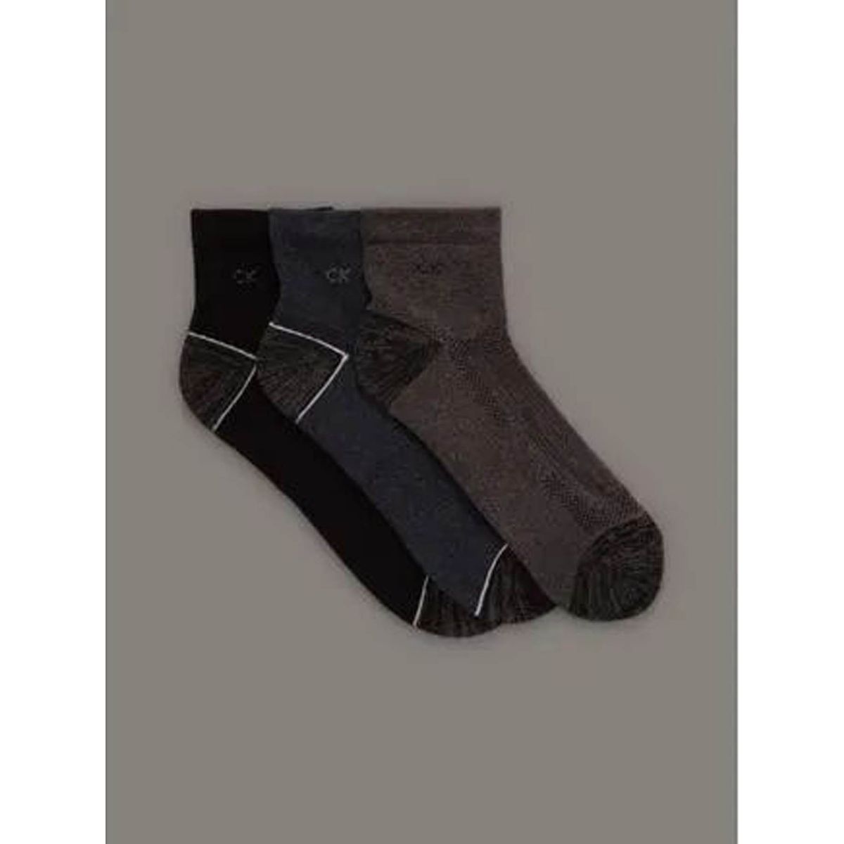 CALVIN KLEIN - Pack negro de 3 medias cotton cushi Calvin Klein