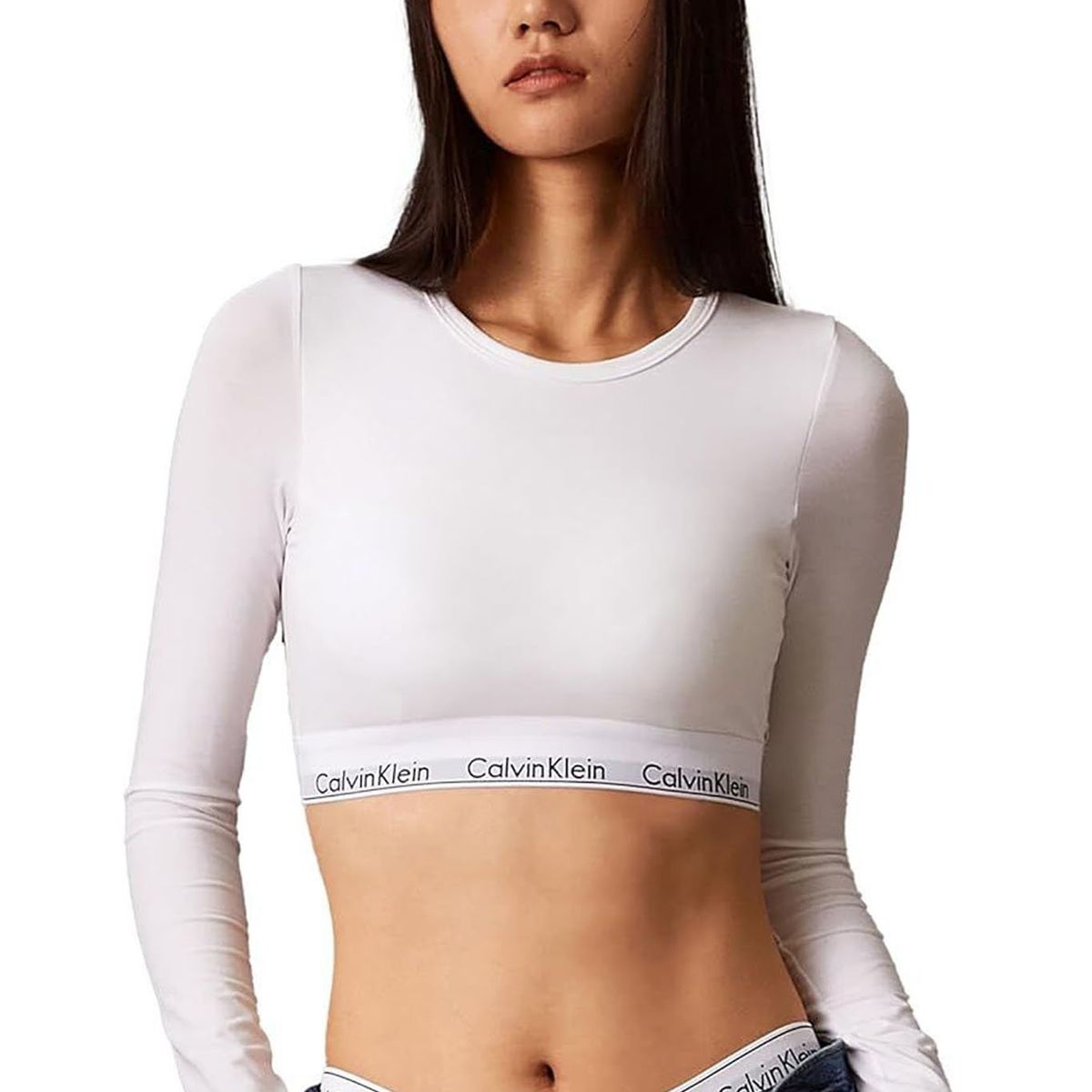 CALVIN KLEIN - Camiseta blanca bralette - modern cotton Calvin Klein