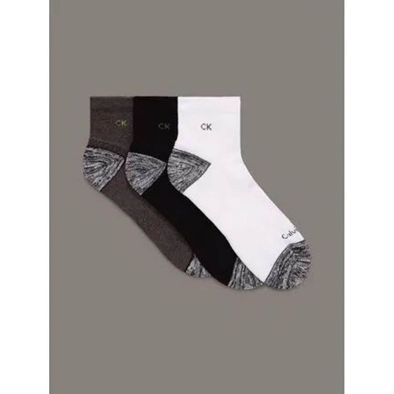 CALVIN KLEIN - Pack gris de 3 medias cotton cushi Calvin Klein